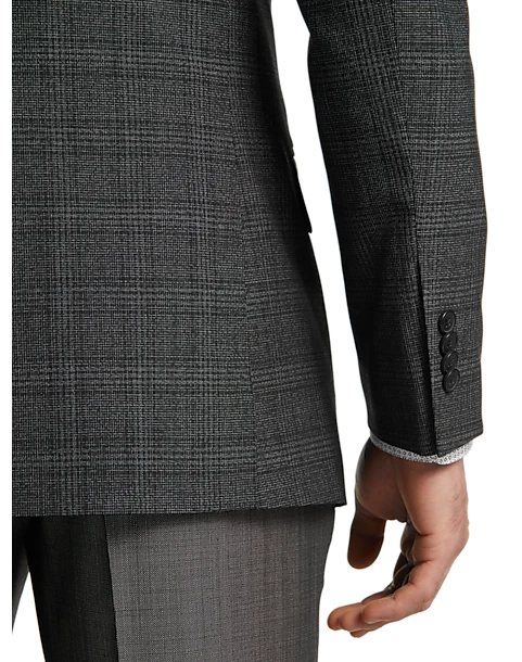 Awearness Kenneth Cole Slim Fit Sport Coat, Charcoal Plaid 2 Awearness Kenneth Cole Slim Fit Sport Coat, Charcoal Plaid - Image 2