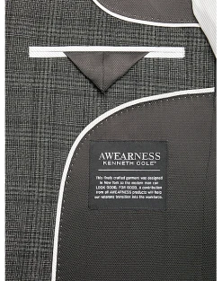 Awearness Kenneth Cole Slim Fit Sport Coat, Charcoal Plaid 6 Awearness Kenneth Cole Slim Fit Sport Coat, Charcoal Plaid -Joseph Abboud Sales MW40 14GM 66 AWEARNESS KENNETH COLE CHARCOAL PLAID ALT2