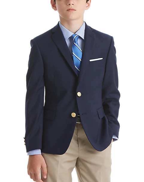 Lauren By Ralph Lauren Boys (Size 8-20) Blazer, Navy 1 Lauren By Ralph Lauren Boys (Size 8-20) Blazer, Navy