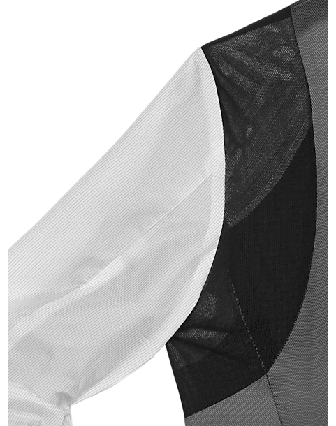 Awearness Kenneth Cole Modern Fit Sport Coat, Gray & Blue Windowpane 4 Awearness Kenneth Cole Modern Fit Sport Coat, Gray & Blue Windowpane - Image 4