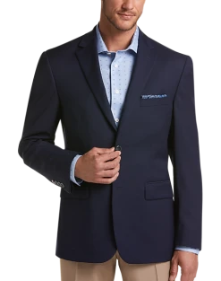 Pronto Uomo Modern Fit Texture Weave Blazer, Navy