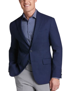 Awearness Kenneth Cole AWEAR-TECH Slim Fit Sport Coat, Navy Check