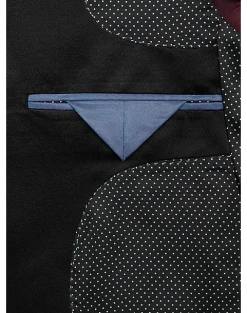 After Hours Slim Fit Dinner Jacket, Blue Jacquard 5 After Hours Slim Fit Dinner Jacket, Blue Jacquard -Joseph Abboud Sales MW40 15NV 60 AFTER HOURS BURGUNDY JACQUARD ALT2