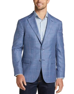 Joseph Abboud Modern Fit Sport Coat, Blue Windowpane Plaid