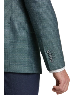 Alternative view of Joseph Abboud Slim Fit Sport Coat, Blue And Green Textured