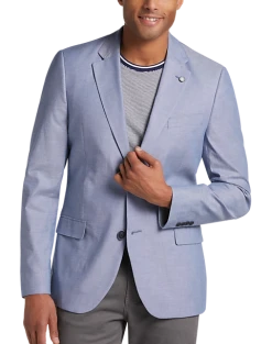 Nautica Modern Fit Sport Coat, Chambray Red