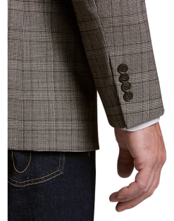 Alternative view of Awearness Kenneth Cole Modern Fit Sport Coat, Tan Plaid