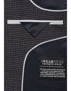 Awearness Kenneth Cole Modern Fit Sport Coat, Blue & Tan Check 6 Awearness Kenneth Cole Modern Fit Sport Coat, Blue & Tan Check -Joseph Abboud Sales MW40 15TD 92 AWEARNESS KENNETH COLE BLUE TAN CHECK ALT2