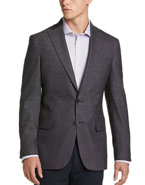 Awearness Kenneth Cole Modern Fit Sport Coat, Blue & Tan Check 1 Awearness Kenneth Cole Modern Fit Sport Coat, Blue & Tan Check