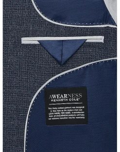 Awearness Kenneth Cole Modern Fit Sport Coat, Blue Tic -Joseph Abboud Sales MW40 15TH 70 AWEARNESS KENNETH COLE BLUE TIC ALT2