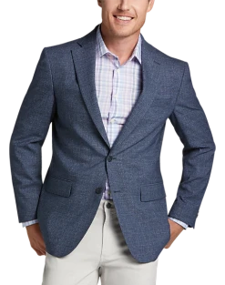 Awearness Kenneth Cole Modern Fit Sport Coat, Blue Tic