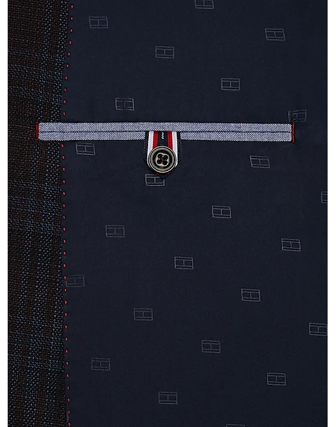 Tommy Hilfiger Modern Fit Sport Coat, Burgundy Plaid 3 Tommy Hilfiger Modern Fit Sport Coat, Burgundy Plaid - Image 3