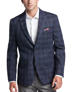 Tommy Hilfiger Modern Fit Sport Coat, Blue Plaid