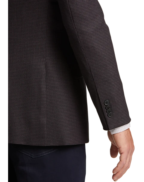 Awearness Kenneth Cole Modern Fit Sport Coat, Black Check 2 Awearness Kenneth Cole Modern Fit Sport Coat, Black Check - Image 2