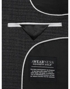 Awearness Kenneth Cole Sport Coat, Charcoal Check 6 Awearness Kenneth Cole Sport Coat, Charcoal Check -Joseph Abboud Sales MW40 15Y5 97 AWEARNESS KENNETH COLE CHARCOAL CHECK ALT2