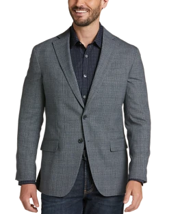 Awearness Kenneth Cole Modern Fit Sport Coat, Gray Plaid