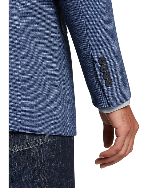 Awearness Kenneth Cole Modern Fit Sport Coat, Blue Tic 2 Awearness Kenneth Cole Modern Fit Sport Coat, Blue Tic - Image 2