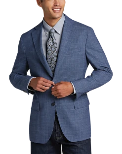 Awearness Kenneth Cole Modern Fit Sport Coat, Blue Tic