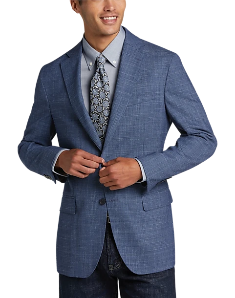 Awearness Kenneth Cole Modern Fit Sport Coat, Blue Tic 1 Awearness Kenneth Cole Modern Fit Sport Coat, Blue Tic