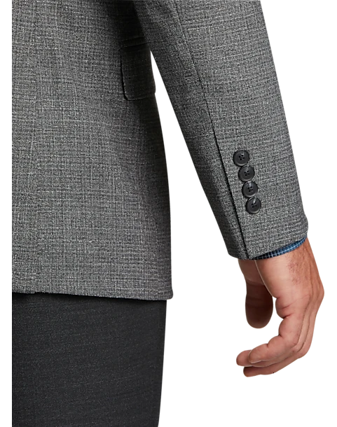 Awearness Kenneth Cole Modern Fit Notch Lapel Sport Coat, Gray Tic 2 Awearness Kenneth Cole Modern Fit Notch Lapel Sport Coat, Gray Tic - Image 2