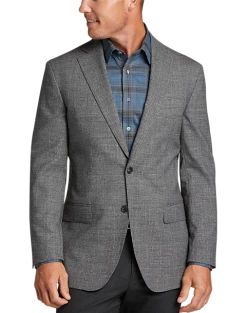Awearness Kenneth Cole Modern Fit Notch Lapel Sport Coat, Gray Tic