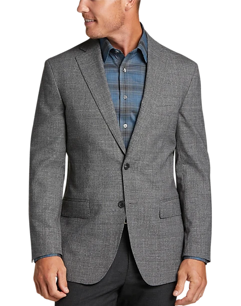 Awearness Kenneth Cole Modern Fit Notch Lapel Sport Coat, Gray Tic 1 Awearness Kenneth Cole Modern Fit Notch Lapel Sport Coat, Gray Tic
