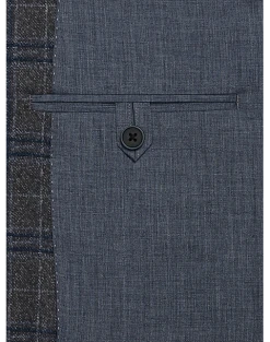 Michael Strahan Modern Fit Sport Coat, Gray Plaid 6 Michael Strahan Modern Fit Sport Coat, Gray Plaid -Joseph Abboud Sales MW40 15YU 64 MICHAEL STRAHAN GRAY PLAID ALT2