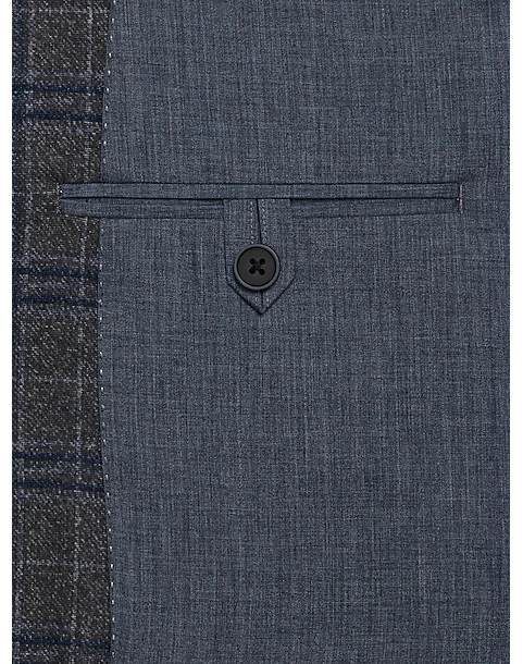 Michael Strahan Modern Fit Sport Coat, Gray Plaid 3 Michael Strahan Modern Fit Sport Coat, Gray Plaid - Image 3