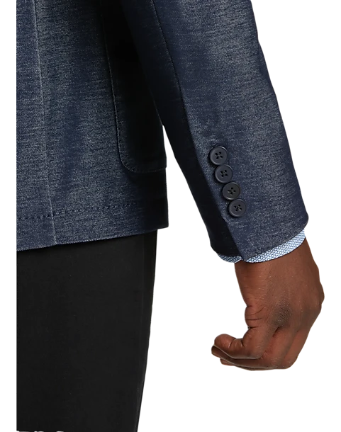 Michael Strahan Modern Fit Knit Sport Coat, Navy 2 Michael Strahan Modern Fit Knit Sport Coat, Navy - Image 2