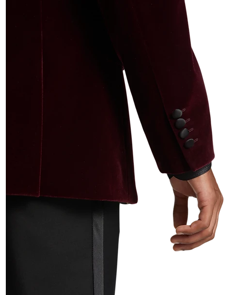 Paisley & Gray Slim Fit Dinner Jacket, Crimson Red 2 Paisley & Gray Slim Fit Dinner Jacket, Crimson Red - Image 2