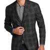 Joseph Abboud Modern Fit Sport Coat, Charcoal Plaid