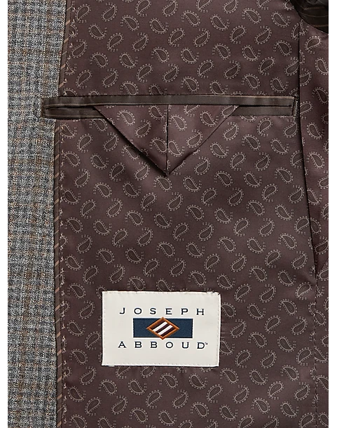 Joseph Abboud Modern Fit Sport Coat, Gray Check 3 Joseph Abboud Modern Fit Sport Coat, Gray Check - Image 3