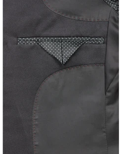 Egara Slim Fit Satin Peak Lapel Dinner Jacket, Burgundy Patterned -Joseph Abboud Sales MW40 15ZY 60 EGARA BURGUNDY FANCY ALT2