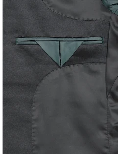 After Hours Slim Fit Satin Peak Lapel Dinner Jacket, Green Paisley -Joseph Abboud Sales MW40 160D 35 AFTER HOURS GREEN BLACK ALT2