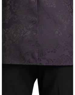 Alternative view of Egara Slim Fit Shawl Lapel Dinner Jacket, Plum Jacquard