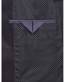 Egara Slim Fit Shawl Lapel Dinner Jacket, Plum Jacquard 5 Egara Slim Fit Shawl Lapel Dinner Jacket, Plum Jacquard -Joseph Abboud Sales MW40 160W 07 EGARA PLUM JACQUARD ALT2