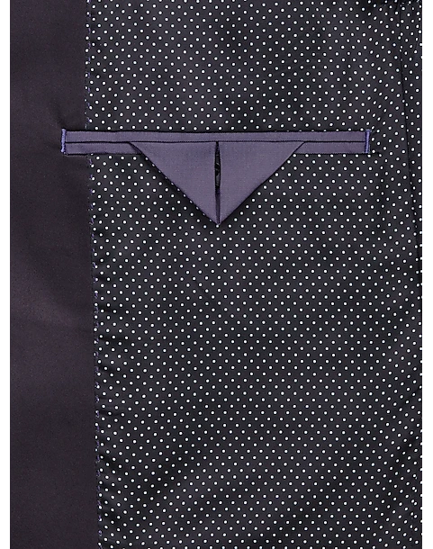 Egara Slim Fit Shawl Lapel Dinner Jacket, Plum Jacquard 3 Egara Slim Fit Shawl Lapel Dinner Jacket, Plum Jacquard - Image 3