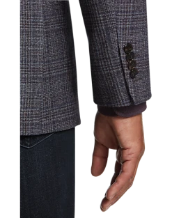 Joseph Abboud Sales -Joseph Abboud Sales MW40 164R 67 JOSEPH ABBOUD BLUE PLUM PLAID ALT1