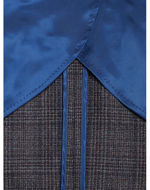 Joseph Abboud Slim Fit Sport Coat, Blue And Plum Plaid 5 Joseph Abboud Slim Fit Sport Coat, Blue And Plum Plaid - Image 5