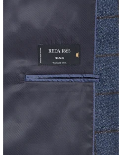 Joseph Abboud Modern Fit Sport Coat, Blue Windowpane Plaid 8 Joseph Abboud Modern Fit Sport Coat, Blue Windowpane Plaid -Joseph Abboud Sales MW40 164U 67 JOSEPH ABBOUD BLUE WINDOWPANE ALT6