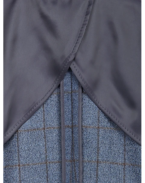 Joseph Abboud Modern Fit Sport Coat, Blue Windowpane Plaid 5 Joseph Abboud Modern Fit Sport Coat, Blue Windowpane Plaid - Image 5