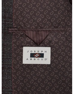 Joseph Abboud Slim Fit Sport Coat, Brown Boucle Plaid 6 Joseph Abboud Slim Fit Sport Coat, Brown Boucle Plaid -Joseph Abboud Sales MW40 165L 63 JOSEPH ABBOUD BROWN BOUCLE PLAID ALT2