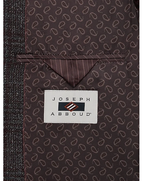 Joseph Abboud Slim Fit Sport Coat, Brown Boucle Plaid 3 Joseph Abboud Slim Fit Sport Coat, Brown Boucle Plaid - Image 3