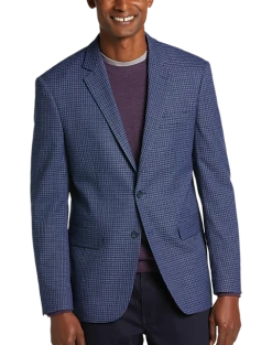 Pronto Uomo Modern Fit Sport Coat, Blue Check