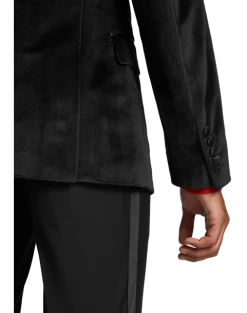 Paisley & Gray Slim Fit Double Breasted Dinner Jacket, Black -Joseph Abboud Sales MW40 168L 02 PAISLEY GRAY BLACK ALT2