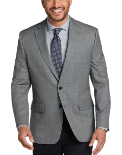 Lauren By Ralph Lauren Classic Fit Sport Coat, Gray Plaid