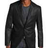 Daniel Hechter Modern Fit Vegan Leather Sport Coat, Brown
