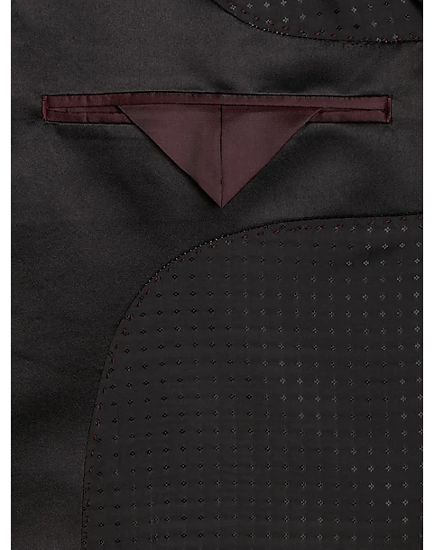 Egara Slim Fit Dinner Jacket, Burgundy Tapestry Jacquard 3 Egara Slim Fit Dinner Jacket, Burgundy Tapestry Jacquard - Image 3