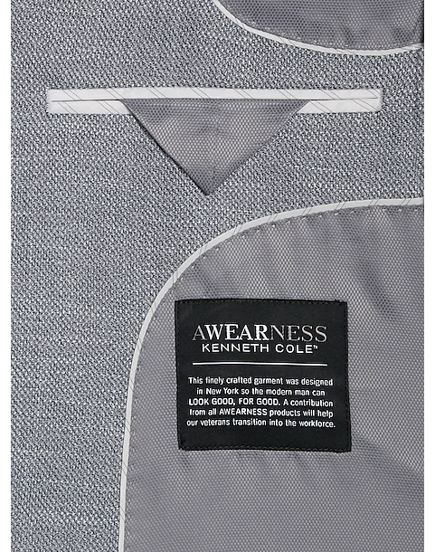 Awearness Kenneth Cole Modern Fit Sport Coat, Gray Tic 3 Awearness Kenneth Cole Modern Fit Sport Coat, Gray Tic - Image 3