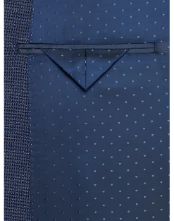 Michael Strahan Classic Fit Sport Coat, Blue Mini Houndstooth -Joseph Abboud Sales MW40 16GT 92 MICHAEL STRAHAN BLUE MINI HOUNDSTOOTH ALT2